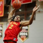 Oak Hill star Christian Brown throws down a monstrous dunk against Grace Christian on Dec. 15, 2018.