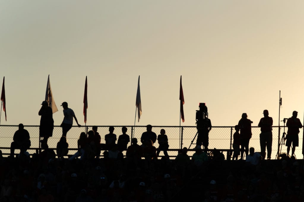 Fans watch as Loudon hosts Lenoir City at Loudon on Thursday, August 29, 2019.