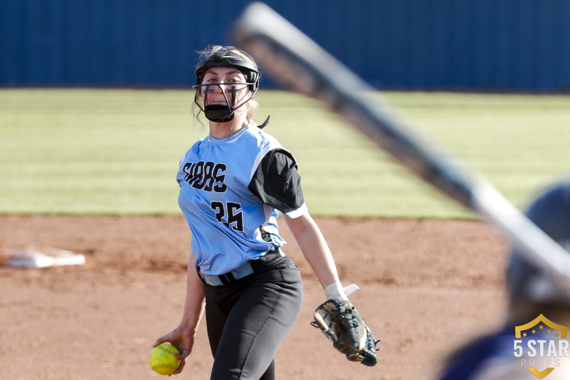 Youthladen Gibbs softball holds own in loss to defending champs; Lady