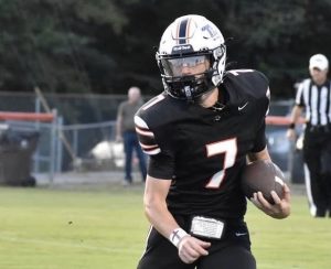 Kaiden Brewster (Meigs Co.): 12 carries, 213 yards, 2 TDs (39, 93) in win over Kingston